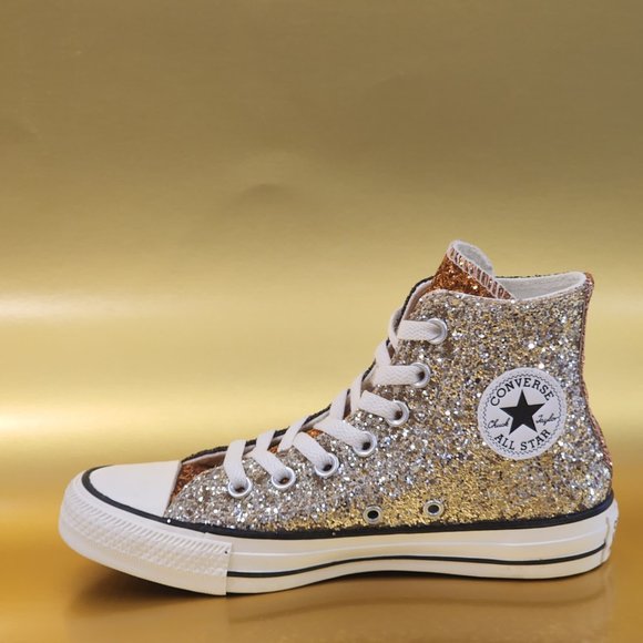 Converse Shoes Converse Ctas Hi Glitter By You Womens Sneakers 73144c Nwt Poshmark